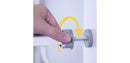 Extra Tall Easy Step Metal Walk Through Baby Gate - White