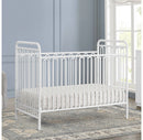 4-in-1 Metal Convertible Crib - White