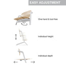 LEMO 3-in-1 High Chair - Suede Gray