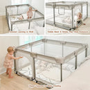 Baby Playpen with Mat - 47x47 Inch Safe Play Area
