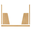 Junior Bed Conversion Kit for Bondi Boucle 4-in-1 Convertible Crib - Honey