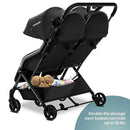Lithe X2 Lightweight Double Stroller - Black