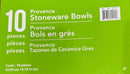 Provence Stoneware Bowls (10-piece set)