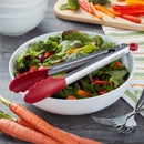 Silicone-Tipped Tongs - Red