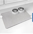 4 Pack - Multi-Purpose Printed Kitchen Drying Mat - Neutral grid