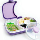 2-in-1 Bento Style Lunchbox - Grape Purple