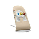 Bouncer Balance Soft, Beige/Gray w/ Flying Friends Bundle