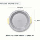 9” Non-Stick Ceramic Pie Pan - White
