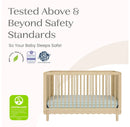 William 4-in-1 Convertible Crib - Greenguard Gold Certified - Natural Sandstone