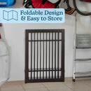 Foldable Indoor Dog Gate - Brown