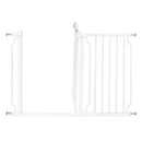 White Child Safety Gate (74-122 X 80)cm (L X H) with Short Extension