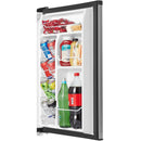 4.3 cu ft Mini Refrigerator Stainless Steel WH43S1E: Compact Dorm Fridge, Energy Star, Reversible Door, 2 Shelves