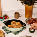 Enameled Cast Iron Braiser with Lid - Charcoal