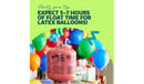 12" Jumbo Helium Balloon Tank Kit: Steel - Red