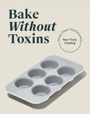 6 Cup Muffin Pan - White