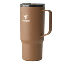 Vacuum Insulated Stainless Steel Travel Mug - Brown