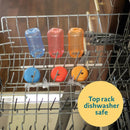 Squeeze & Sip Toddler Straw Cups - Blue/Yellow/Red