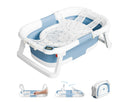 Collapsible Baby Bathtub for Infants and Toddlers - Pale Blue