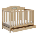 Customizable 5-in-1 Convertible Crib with Drawer - Pebble Gray