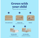 Hadley 5-in-1 Convertible Crib with Drawer - Driftwood