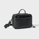 Faux Neoprene Lunch Tote - Black