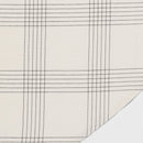 70" Cotton and Polyester Blend Open Plaid Round Tablecloth Black