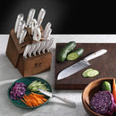 L Series 17-Piece German Steel Forged Knife Set - White