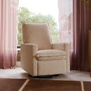 Cali Flange Recliner and Swivel Glider - Chai Shearling
