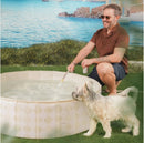 Pup Dip Dog Pool - Coastal Travertine