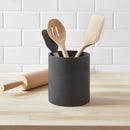Stoneware Utensil Holder - Black