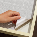 18"x6ft Grip Prints Premium Shantung Pearl Gray Shelf Liner: Non-Adhesive Basket Weave, Spot Clean, 72" Length