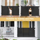 Retractable Extra Tall Pet Gate - Black