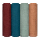 Muslin Swaddle Blankets  - Wine, Neptune, Fern, Caramel