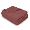 Large Baby Muslin Blanket - Wine