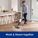4 in 1 Mop, Vacuum, Steam & Self Cleaning Floor Washer - Black