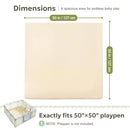 Thick Soft Non-Toxic Baby Play Mat - Beige