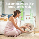 Slim Spaces Compact Baby Swing Indoor Infant