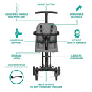 Lightweight And Compact Coast Rider Stroller - Grey