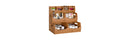 4pc Bamboo Stackable Organizer Storage Bins Set