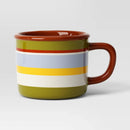 13.5 fl oz Set of 2 Stoneware Camper Mugs Striped - Room Essentials™