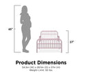 Metal Toddler Bed - Gold