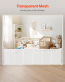 Retractable Baby Gate - White