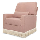 Pillowback Comfort Swivel Glider - Rose Boucle