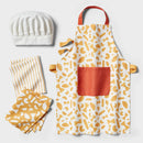 Kids' Apron Set with Chef Hat