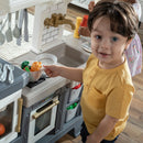 Plastic Playset Kitchen Toy for Kids - Blue