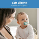 Advantage One Piece Silicone Pacifiers 6-18m - Blue