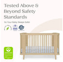 Noah 4-In-1 Convertible Crib - Natural Sandstone