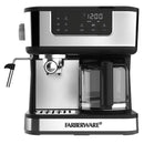 10-Cup Coffee and Espresso Maker - Black Stainless Finish