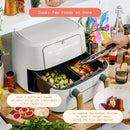 9 QT TriZone Air Fryer - White Icing by Drew Barrymore