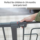 Tall-and-Wide Safety Gate - Grey